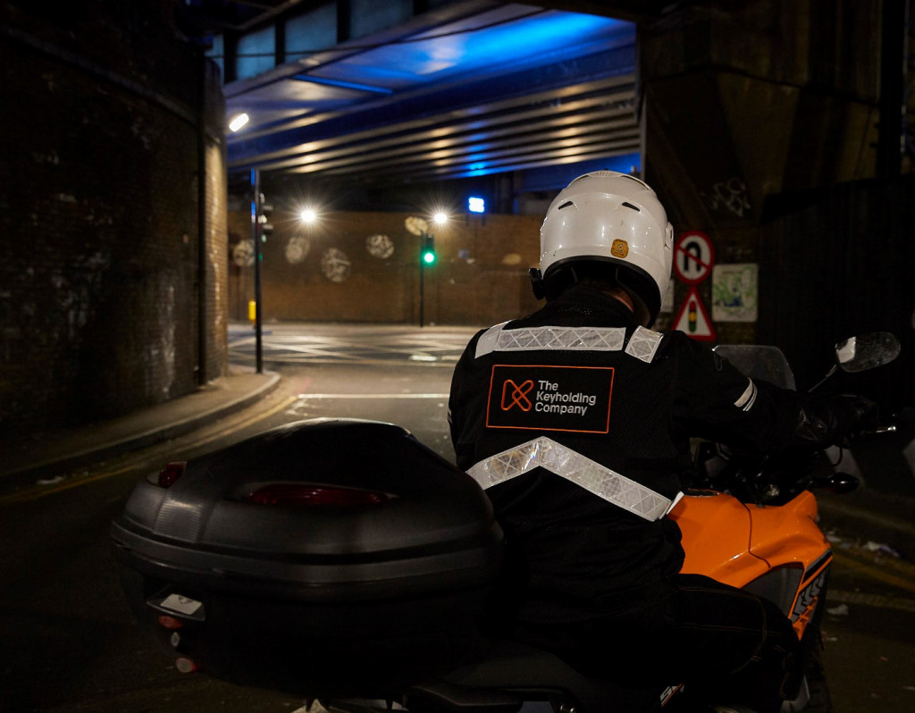 security officer on bike