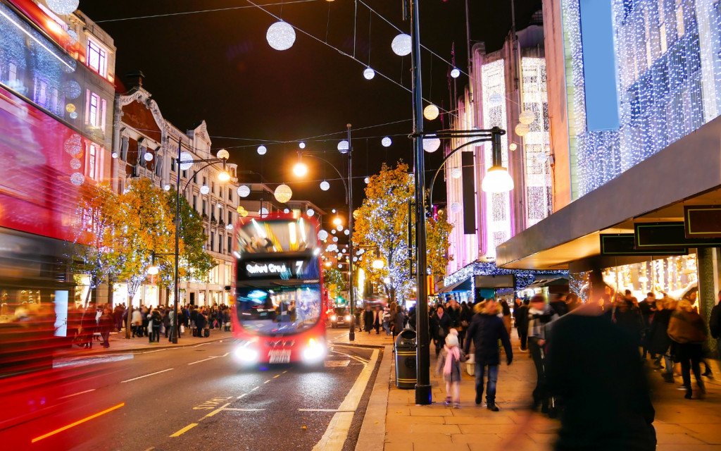 Oxford Street at night