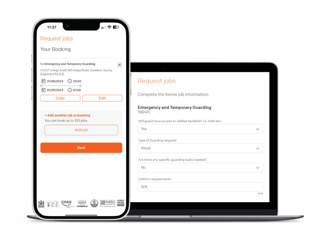 Book services on any device