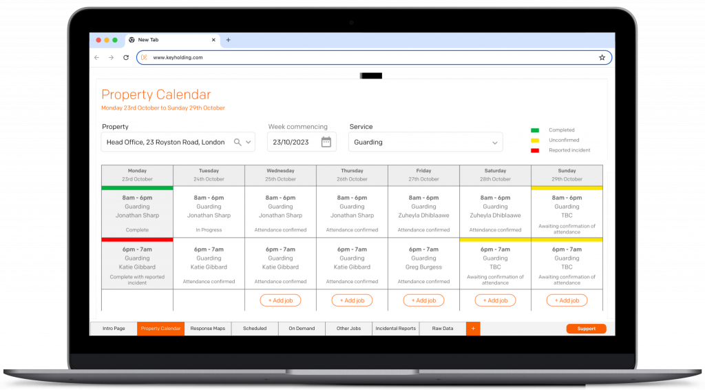The Property Calendar