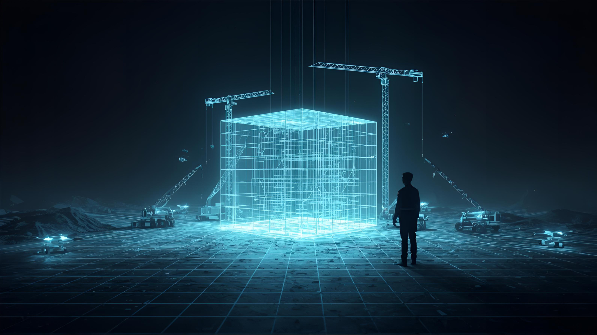 A tech-led construction site